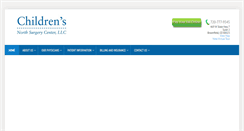 Desktop Screenshot of childrensnorthsurgerycenter.com